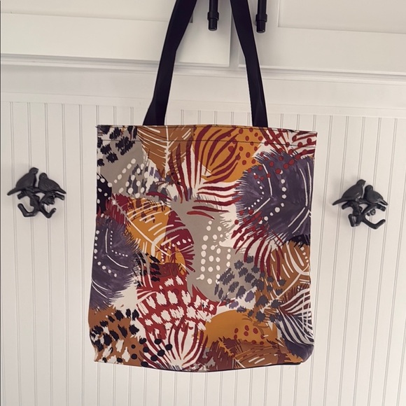 Vera Bradley Brown and Cream Tote Bag - Picture 1 of 6